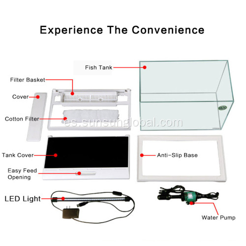 Sunsun Table Plastic Aquarium Fish Creanting Farming Tank